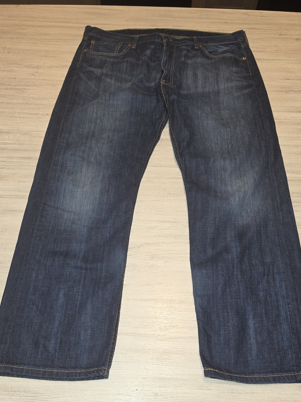 Levi's 505 Regular Fit Denim Jeans Men's Dark Wash Size 42x30